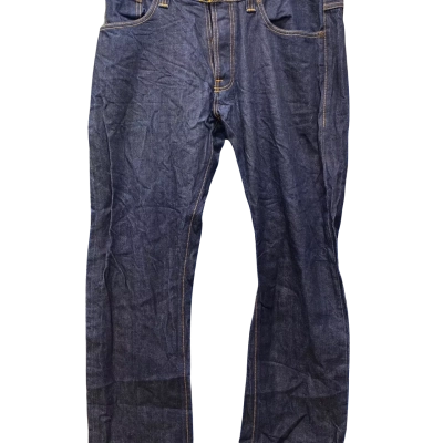 Nudie Jeans Mens  Size XL Wide Leg Jeans Blue 