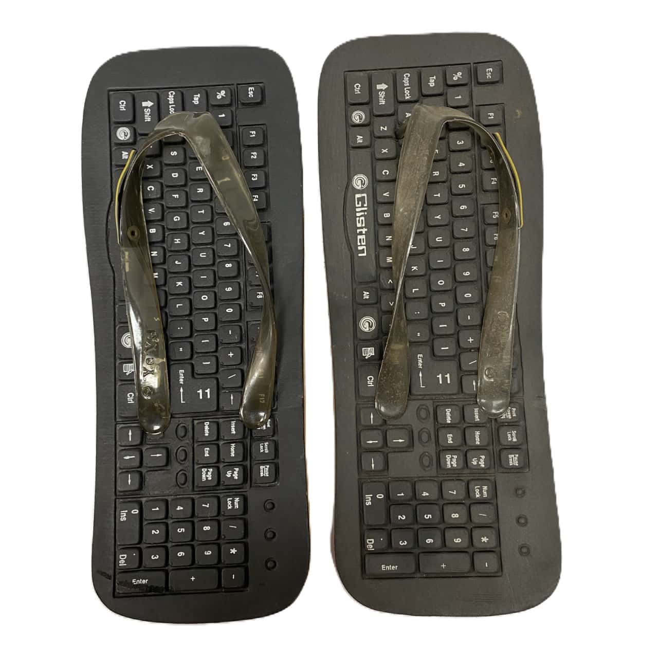 Glisten Keyboard Thongs, Size 11(s) - New Without Tags | Salvos Stores