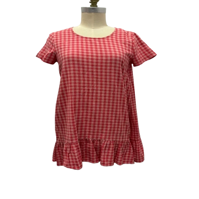 Mister Zimi Womens  Size 8 Casual Dress Gingham / Pink  