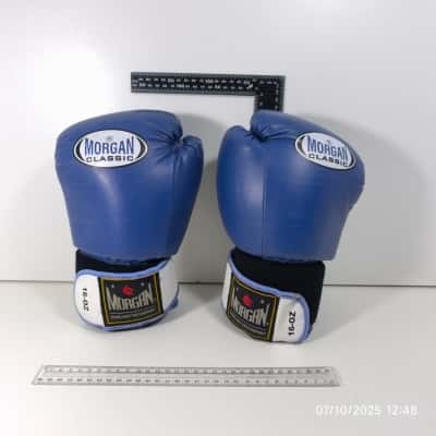 Morgan Classic Boxing Mittens Navy Blue 16oz PreOwned 
