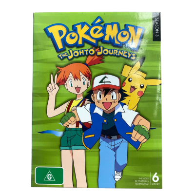 Pokémon the Johto Journeys season 3, 6 disk set 
