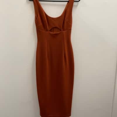 Pasduchas size 6 Burnt Orange Sheath Dress