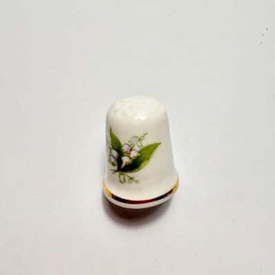 Lily of the Valley Thimball English Bone China