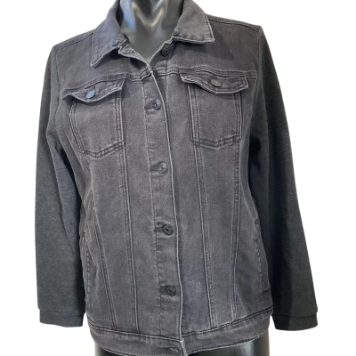 Just Jeans Womens  Size 14 Denim Jacket Black  