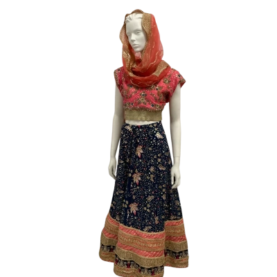 Indian Lehenga Choli.  Choli Skirt L.  Skirt Size 20