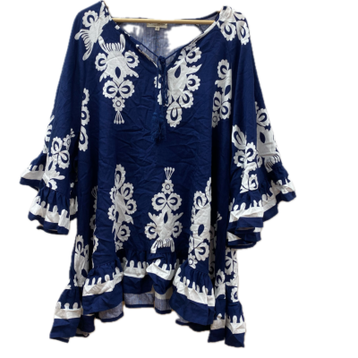 New U Collection Womens Top Size 18 Blue / White  Dress 