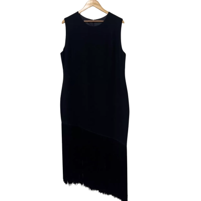 Carla Zampatti Crepe Clara Dress BNWT  Size 16 Black  