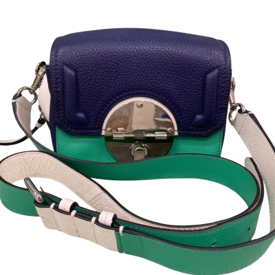 Mimco Womens Cross Body Bag Blue / Green / White 