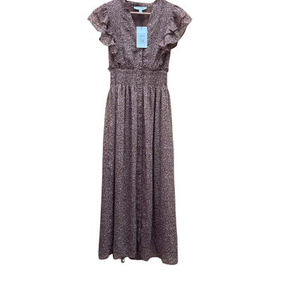 Preview Womens  Size 6 Midi Dress Brown / Cream 