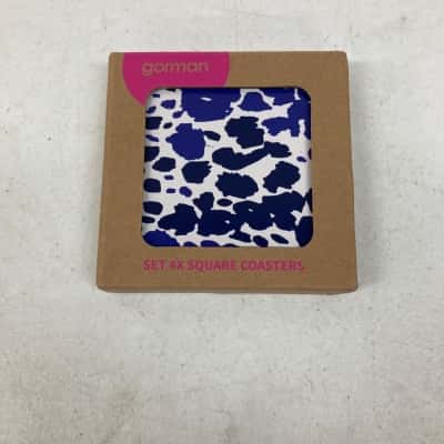 Gorman Set Of 4 Printed Square Coasters 