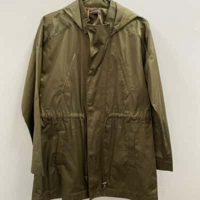Dana Buchman Womens  Size S Hooded Jacket Green 