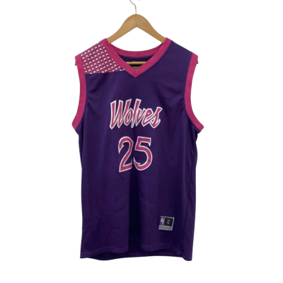 NBA Mens  Size L Pink  / Purple Minnesota Timberwolves #25 Rose Basketball Top