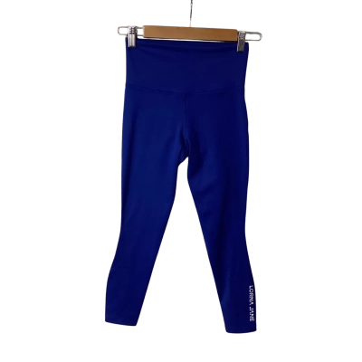 Lorna Jane Womens Size XS Blue Ankle Biter Leggings (new)
