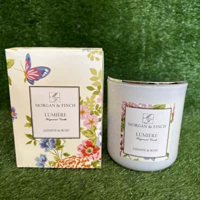 Morgan & Finch "Lumière" Jasmine & Rose Candle (New in Box)