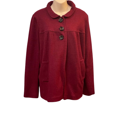  Womens Geoff bade  Size 14 Blazer / Winter Coat Red 