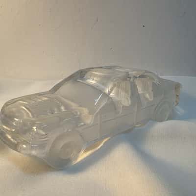 Mercedes 300SEL Glass Paperweight 