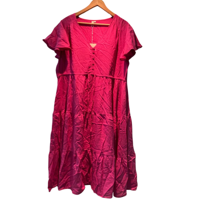Boho Womens  Size L Maxi Dress Pink  