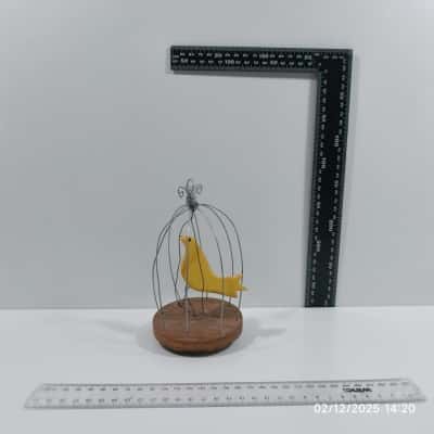 Vintage HandCrafted Bird on a Wire Decoration 