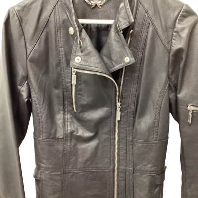 Forever New Womens  Size 12 Biker Jacket Black  