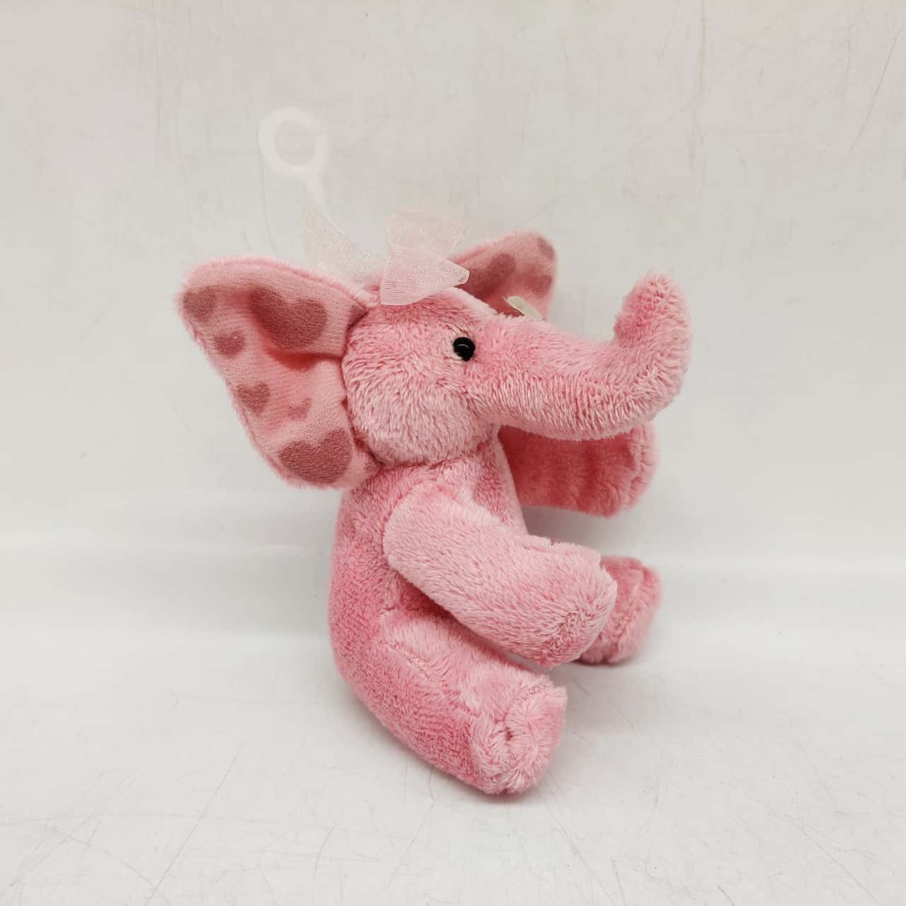 BNWT Super Sweet Pink Elephant Russ Plush Keychain Keyring -SE1627570