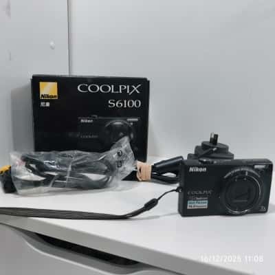 Nikon Coolpix S6100 Digital Camera Tested and Tagged Working 