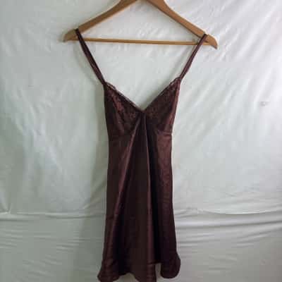 Bras N Things Womens  Size 6 Bodysuit Brown 