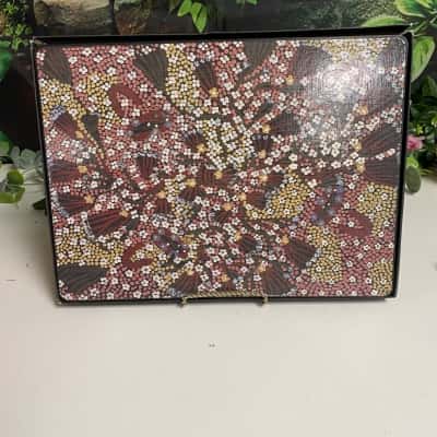 Set/6 Indigenous painting placemats