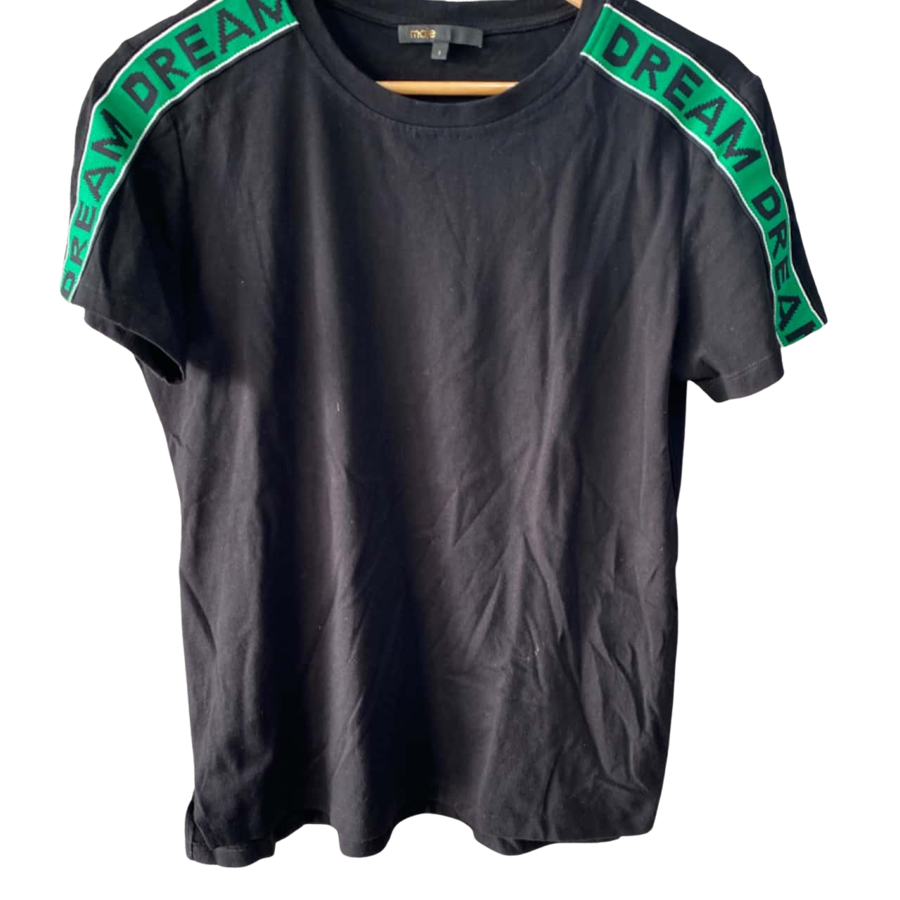 maje-womens-size-1-t-shirts-black-green