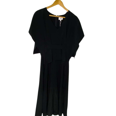 Seed Heritage Womens  Size 8 Midi Dress Black  