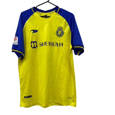 Duneus Ronaldo Shurfah AL NASSR Football Jersey Men's - Size XXL Blue / Yellow 
