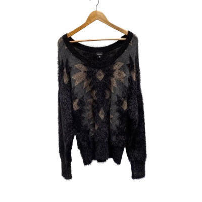 City Chic Womens  Size XL Black and Gold Jumper