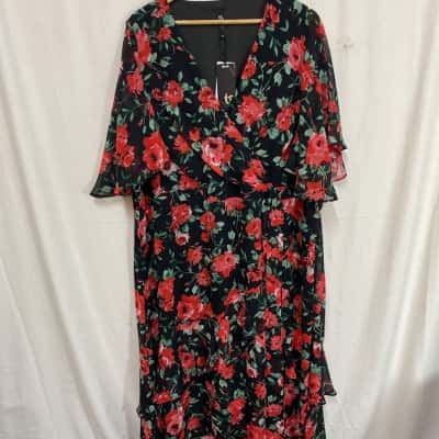 Taking Shape Size 24 Rose Maxi Dress 