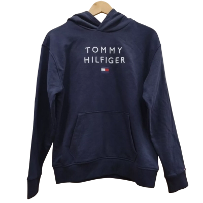 Tommy Hilfiger Mens Size 14 Hoodie Blue (6)