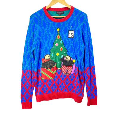 Blizzard Bay Light Up Christmas Knit Sweater Size S