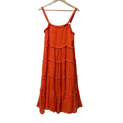  BNWT HOLIDAY DESIGN Womens Size S Linen Orange Dress RRP $149.95
