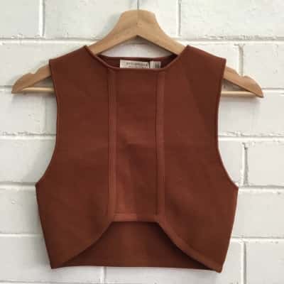 Bec & Bridge Womens “Amalia Knit Crop Top” size 8 