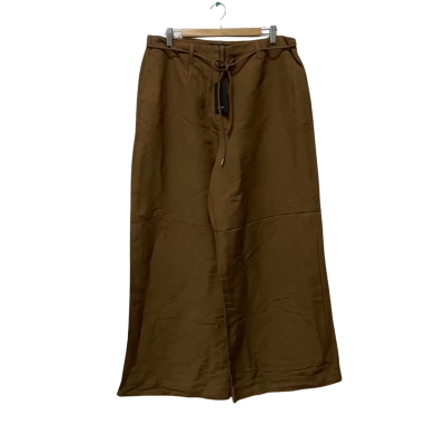 Decjuba Womens  Size 16 Wide Leg Pants Brown 