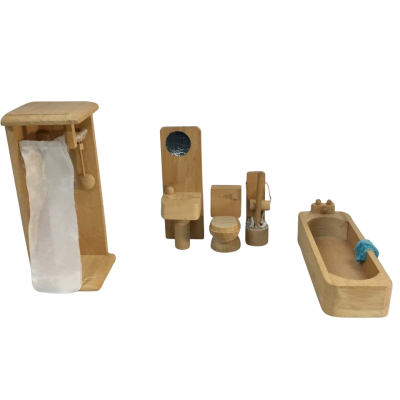 Wooden Doll House Furniture Bathroom