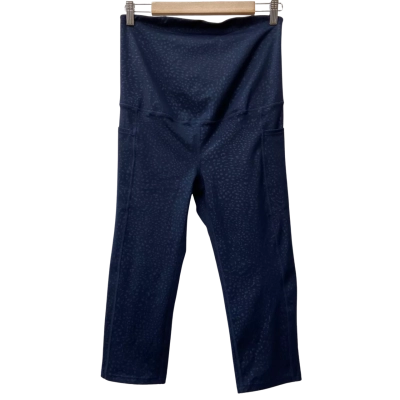 Rockwear  Maternity 3/4 Tight in Navy Crush Size 14