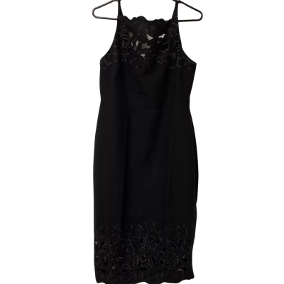 Womens Donna Karan Size 6 Midi Dress Black  