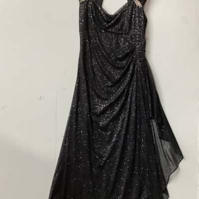 R&M Richards Womens  Size 12 Formal Dress Black  (b)