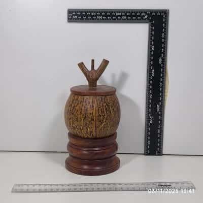 Handmade Trinket Box Lid Whimsical Wood