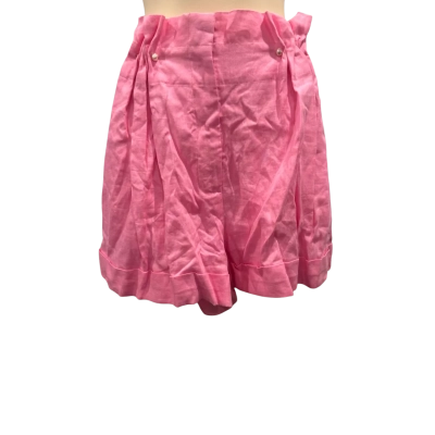 AJE Womens  Size 14 High Wasted Shorts Pink  