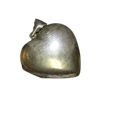  Womens S/Silver Heart Pendant 