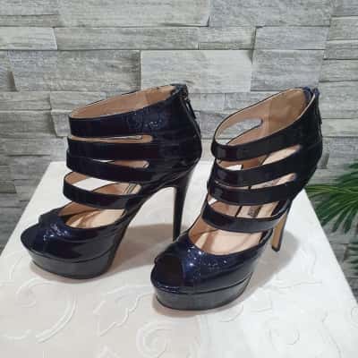 Wayne Cooper Womens  Size 38 Heels Black  / Blue 