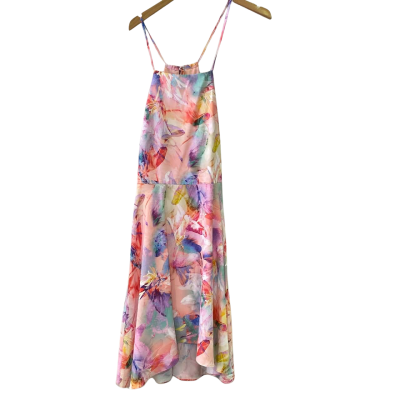 Forever New Womens  Size 8 Shoestring Strap Dress Floral / Multicoloured 