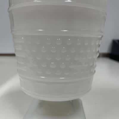 Napco Milk Glass Pedestal Planter