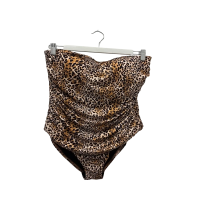 NEW Monte & Lou Womens  Size 14 Onepiece Bathers Animal print 