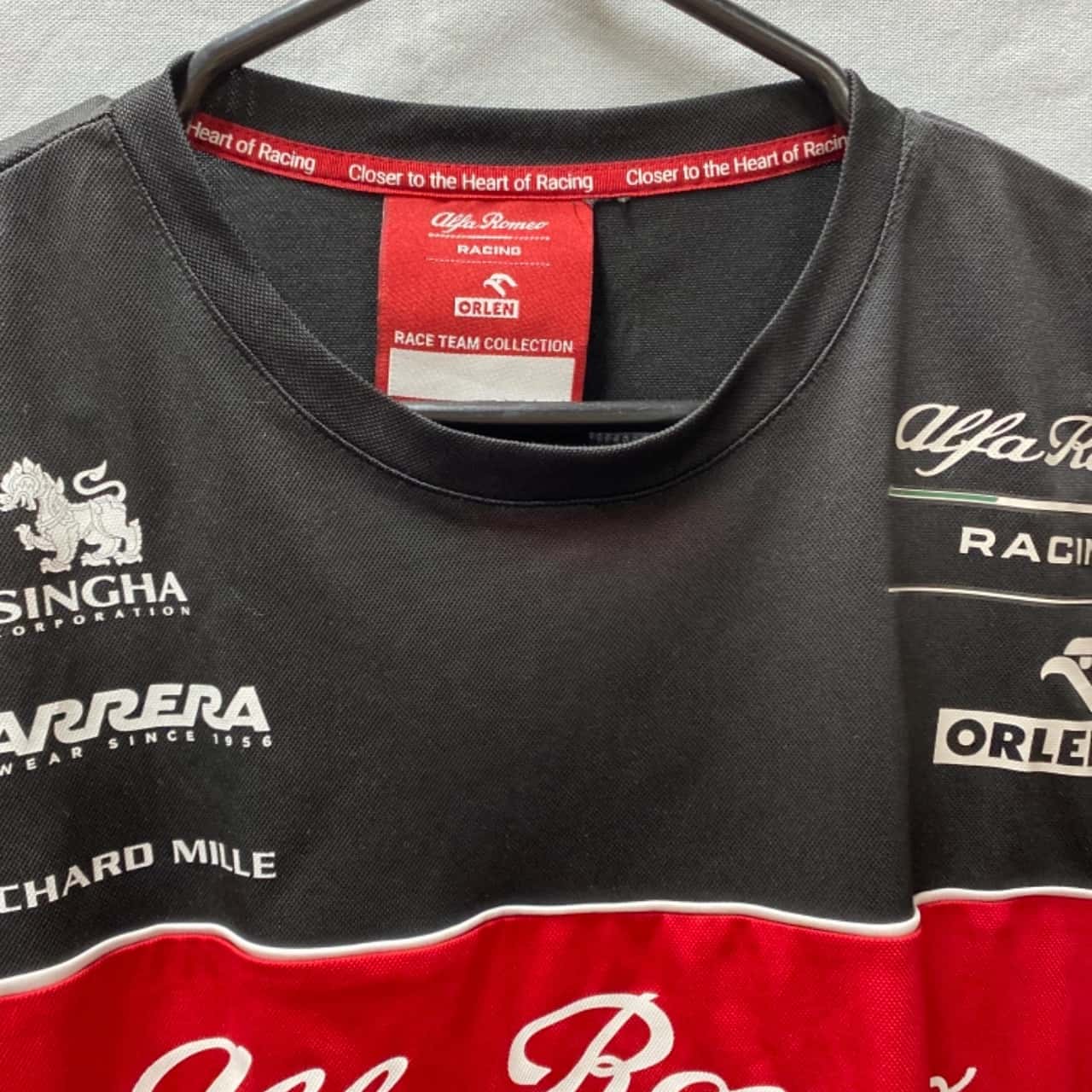 Other Mens Size L Black / Red alpha Romeo race team collection t/shirt(s)