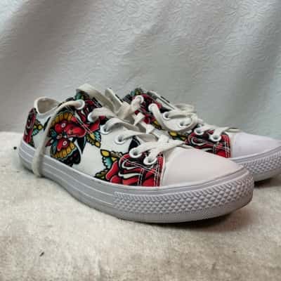  Raad Unisex Sneakers Size 7m / 8.5w Floral / White 